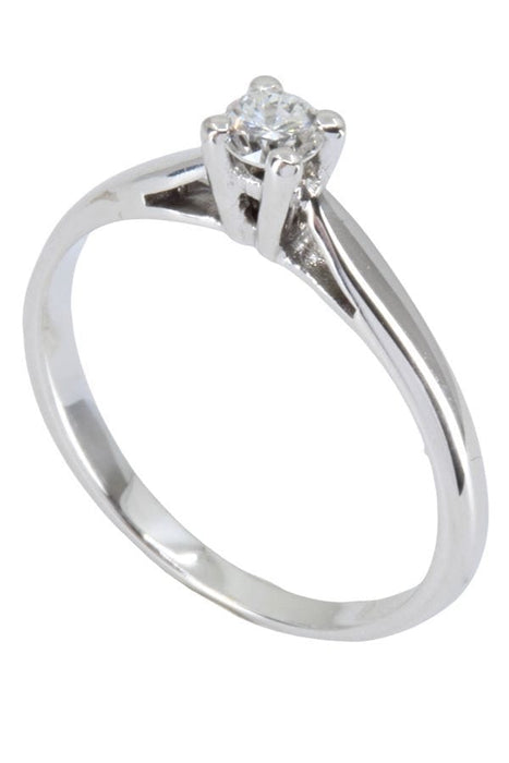 Bague 49 SOLITAIRE DIAMANT 0.13 CARAT 58 Facettes 047111