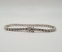 Rivière bracelet of natural diamonds 18 carat white gold 58 Facettes