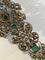 Bracelet Exceptionnel bracelet XIXe diamants, émeraudes, or et argent 58 Facettes