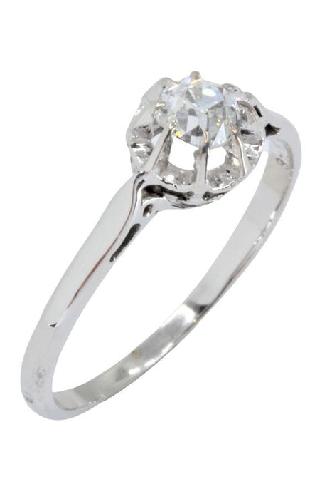 Bague SOLITAIRE ANCIEN DIAMANT 0.30 CARAT 58 Facettes 046681