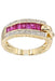 Ring GUY LAROCHE RING CALIBRATED RUBY AND DIAMOND 58 Facettes 039271