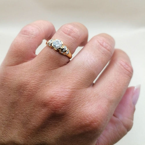 Bague Bague Diamants Or jaune 58 Facettes 2655