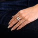 Ring 54 White gold diamond ring 58 Facettes