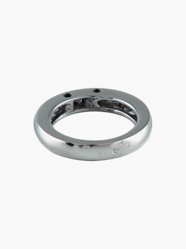 Bague Anneau Or blanc 5 Diamants 58 Facettes