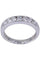 Bague 56 Bague demi-alliance Or blanc Diamant 58 Facettes 077621