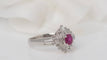 Bague Bague rubis ovale certifié et diamants 58 Facettes 31244