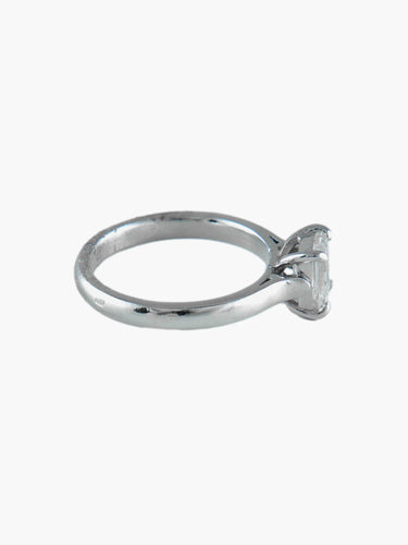 Bague Solitaire taille Emeraude 58 Facettes