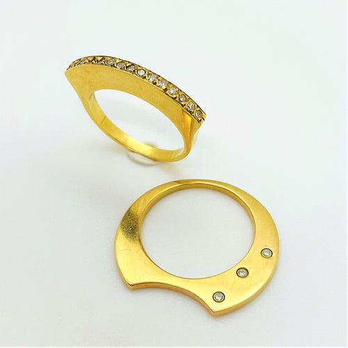 Bague 51 et 53 Ensemble de Bagues Or Diamants 58 Facettes 20400000586