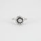 Bague Bague Fleur Or Gris Diamants 58 Facettes LOT E010