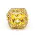 Bague 55.5 Bague Saphir Diamants Or jaune 58 Facettes D359730LF