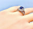Bague 54 Bague cocktail saphir diamants 58 Facettes AB153
