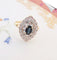 Bague Bague Marquise Saphir Diamants 58 Facettes AA 1512