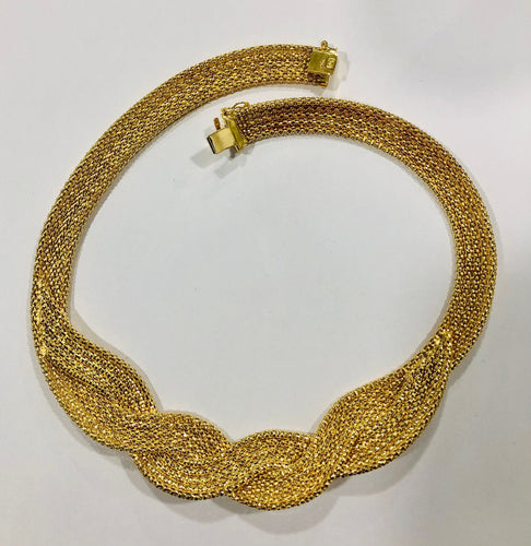 Collier Lumineux collier tressé or jaune 58 Facettes