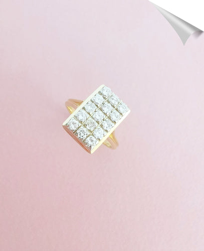 Bague Bague, diamants, 2 ors 58 Facettes AA 1563