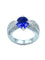 Bague Bague or blanc tanzanite et diamants 58 Facettes