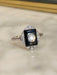 Ring 54 Art Deco Ring Platinum Onyx Diamonds 58 Facettes