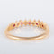 Bague 54.5 Demi-alliance Diamants et Rubis 58 Facettes 8397