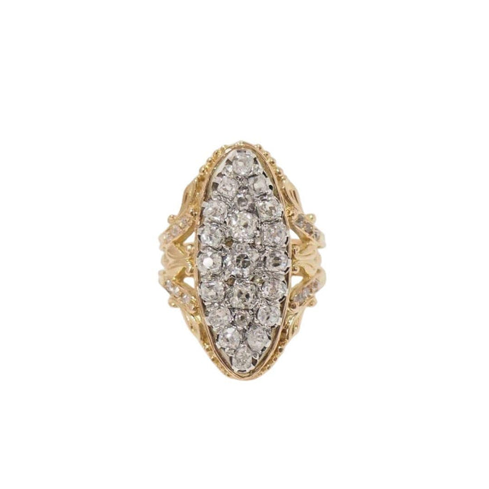 Bague 51 Bague marquise Or jaune Diamants 58 Facettes 31176