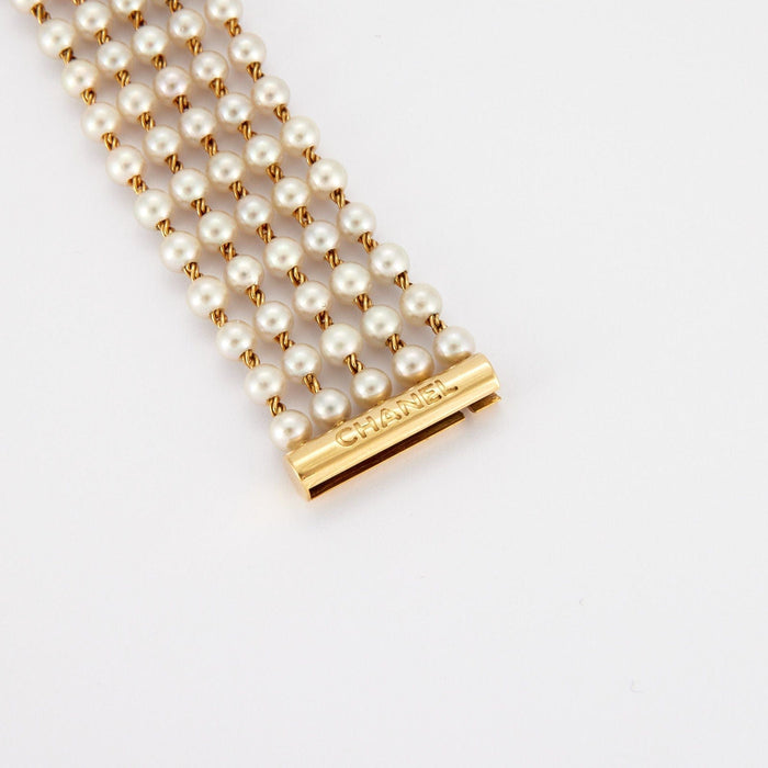 Montre CHANEL- Montre de dame bracelet Perles 58 Facettes