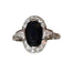 Ring 53 Art Deco Dark Sapphire And Diamond Ring 58 Facettes 538