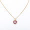 Collier Collier coeur Rubis or jaune 58 Facettes 2801