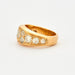Ring 54 Domed ring Yellow gold Diamonds 58 Facettes 230365