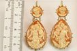 Earrings Old golden cameo earrings 58 Facettes 7436