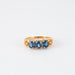 Ring 53 Garter Ring Yellow Gold Sapphires 58 Facettes LOT E004