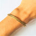 Yellow Gold Braided Bangle Bracelet 58 Facettes 20400000673