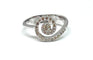 Bague Bague tourbillon or blanc diamants 58 Facettes