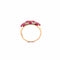 Bague Bague en Or jaune rubis & diamants 58 Facettes