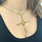 Pendentif Pendentif Croix Or Jaune , Pierres Fines 58 Facettes 20400000493/LC