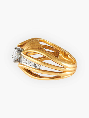 Bague Bague or jaune et diamants 58 Facettes HS2184