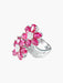 Ring 52 Ruby Diamond Flower Ring 58 Facettes