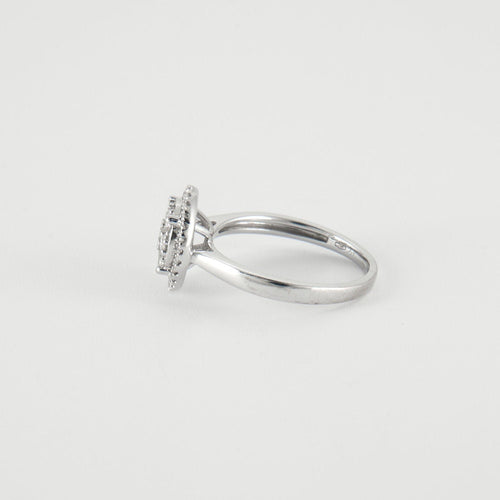 Bague 54.5 Bague Diamants tailles brillant et baguette 58 Facettes EL2-63