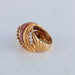 Ring 51 Ruby diamond ring yellow gold 58 Facettes