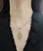 Art Nouveau floral pendant necklace in gold and fine pearls 58 Facettes