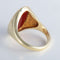Bague 56 Bague Chevalière Cornaline gravée 58 Facettes 432.2