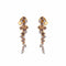 Bracelet Boucles d'oreilles en or jaune, diamants bruns et blancs 58 Facettes P1L15