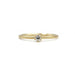 Ring 53 Solitaire Yellow Gold & Diamond 0.10ct 58 Facettes 220334R