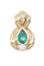 Pendentif PENDENTIF MODERNE ÉMERAUDE ET DIAMANT 58 Facettes 069131