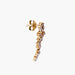 Bracelet Earrings in yellow gold, brown and white diamonds 58 Facettes P1L15