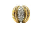 Bague 53 Bague Rétro 1950 or jaune, platine et diamants 58 Facettes