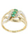 Bague 54 BAGUE MODERNE ÉMERAUDES ET DIAMANTS 58 Facettes 044511