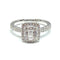 Bague Bague en or blanc, diamants 58 Facettes