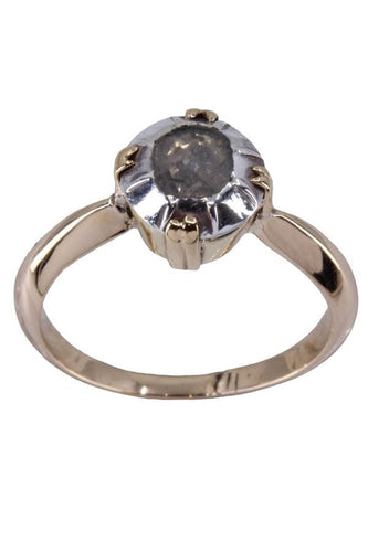 Bague 51 SOLITAIRE ANCIEN DIAMANT 0.10CT 58 Facettes 076561