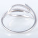 Ring 55 Leaf ring in white gold and diamond 58 Facettes