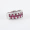 Bague 54 Bague Damier Rubis 58 Facettes 2.105