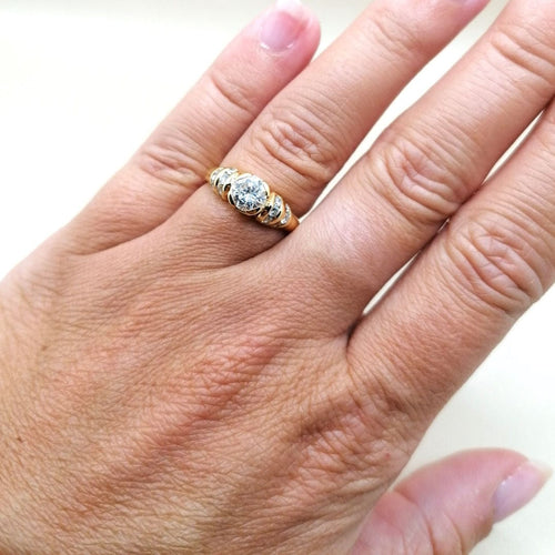 Bague Bague Diamants Or jaune 58 Facettes 2655