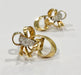 Earrings Vintage yellow gold and diamond knot earrings 58 Facettes